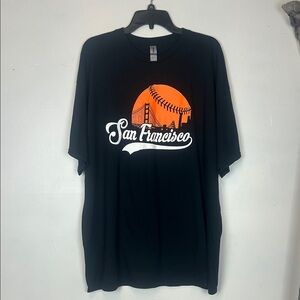 Gildan Black Tee with San Francisco Graphic